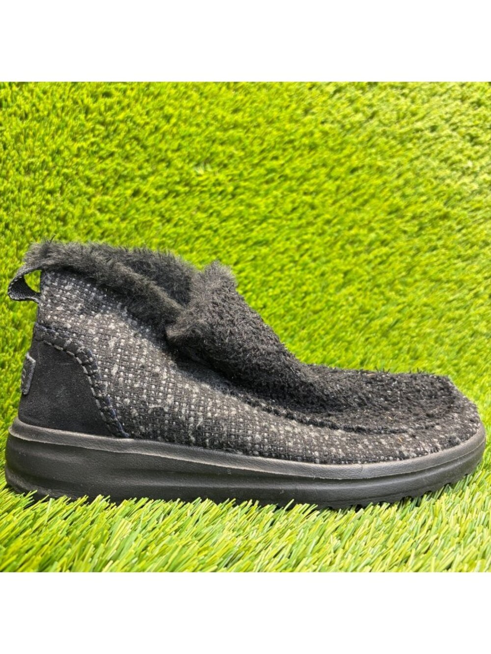 Hey Dude Denny Bootie Womens Size 7 Black Casual Walking Slip-On Ankle Boots